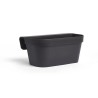 Jardiniere+crochet - GARDEN ID Star - Noir-Anth 50 x 21 cm - Fixation facile ...