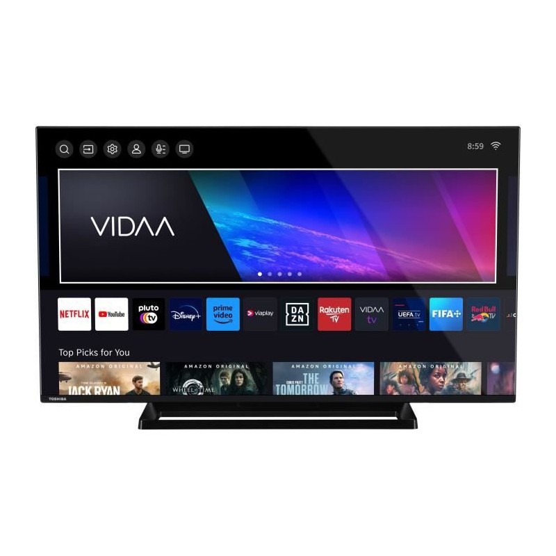 TOSHIBA 43QV3363DG - TV QLED 43'' (108 cm) - 4K UHD 3840x2160 - HDR - Smart T...