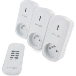 CHACON Set de 3 prises...