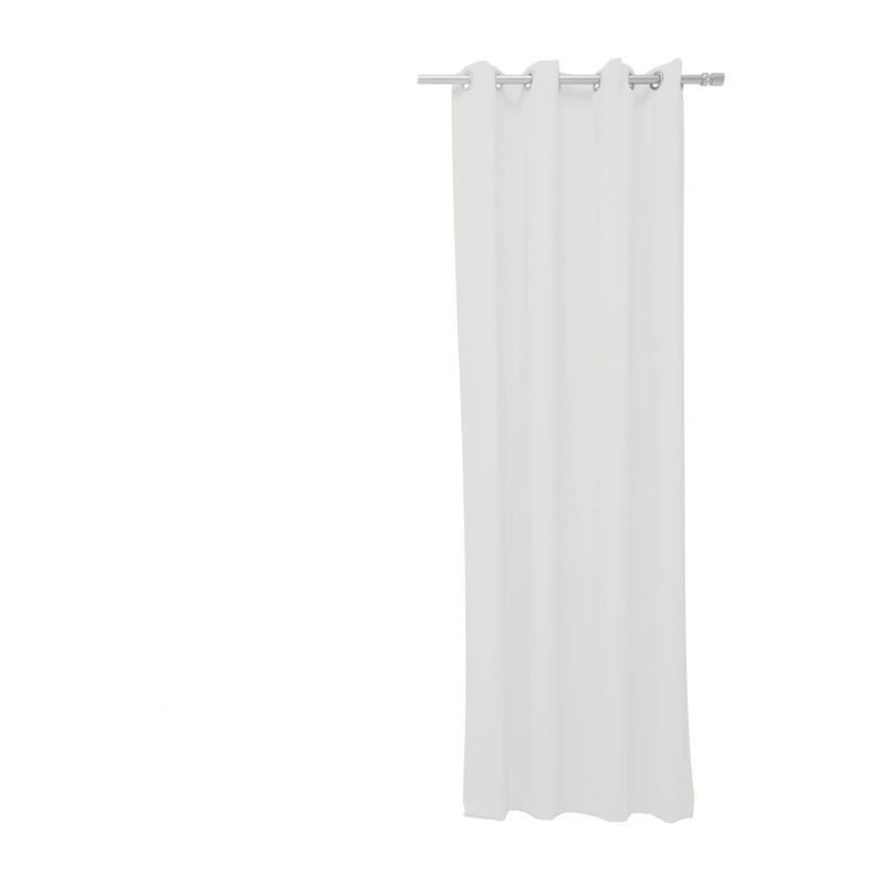 Rideau a oeillets - 140X240 - Craie - TODAY Essential - 356002