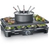 Appareil a raclette et fondue SEVERIN - RG2347 - Jusqu'a 8 personnes - 1400W