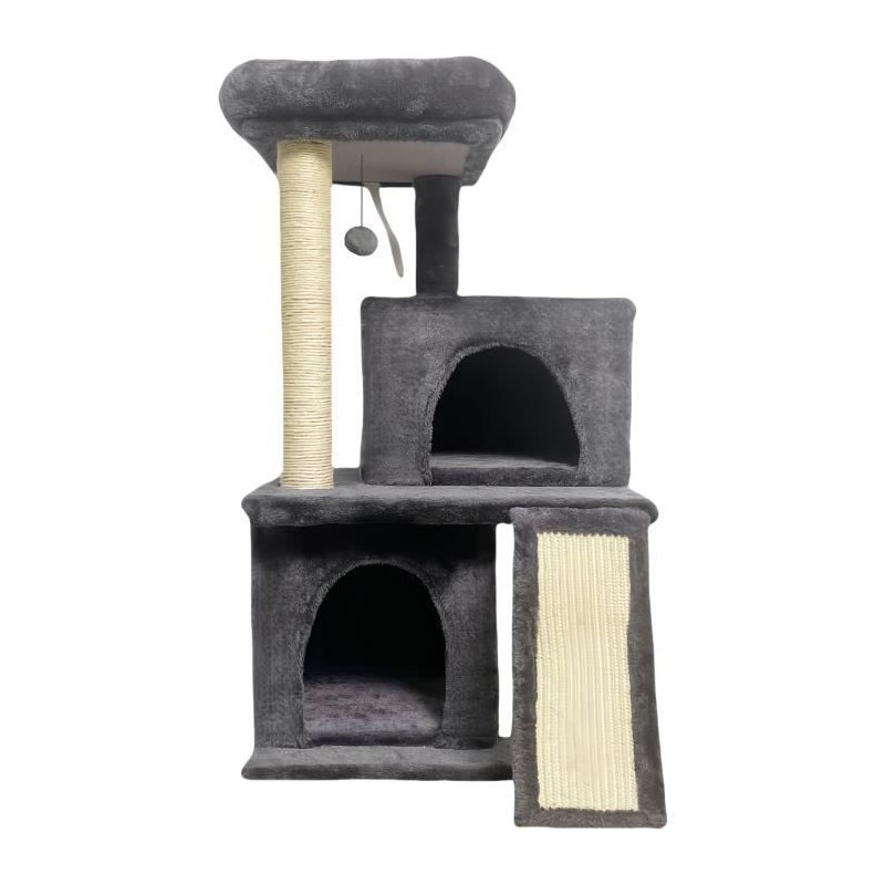 FLOPI Arbre a chat gris foncé- 44,5 x 48 x 86 cm - Gris foncé - 1 plateforme,...