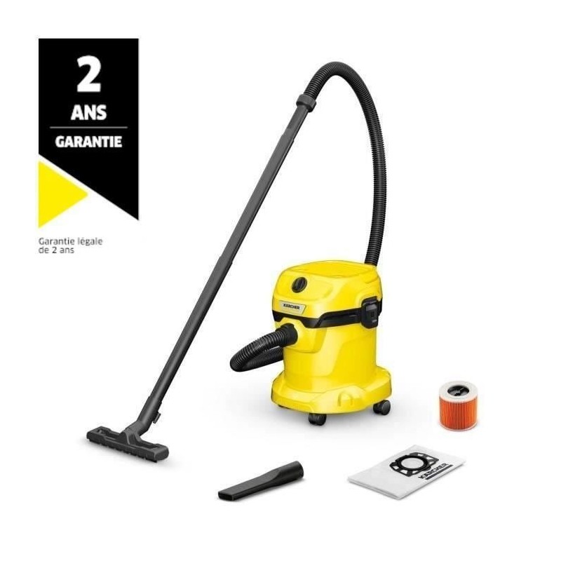 Aspirateur eau et poussieres 1000W WD2 plus 2 V-15/4/18/C - KÄRCHER - 16280110