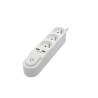 CHACON Bloc multiprise avec interrupteur 3 prises 16 A et 2 sorties USB 2 A, ...