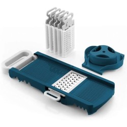 Mandoline pliable - ARTHUR MARTIN - AMM530 - 6 en 1 - 3 Lames de râpes et 3 l...