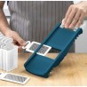Mandoline pliable - ARTHUR MARTIN - AMM530 - 6 en 1 - 3 Lames de râpes et 3 l...
