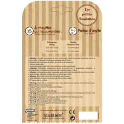 JEMINI Peluche bouillotte Ours - A chauffer au micro-ondes micro perles d'arg...