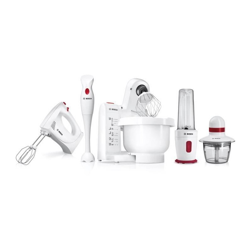 Mixeur plongeant YourCollection - BOSCH - MSMP1000 - 350 W - 1 vitesse - Blanc