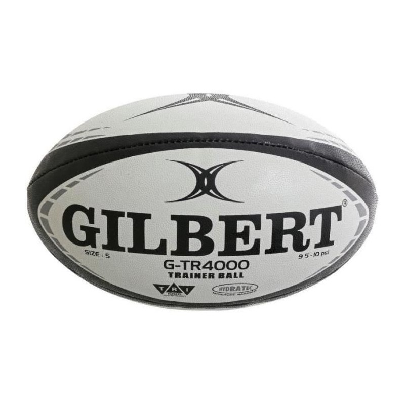 Ballon de rugby d'entrainement - GTR4000 - Noir - GILBERT - T5