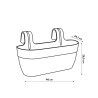ELHO Balconniere Vibia Campana Easy Hanger Large -  7,5 L - 46 x 24 x 26,5 cm...