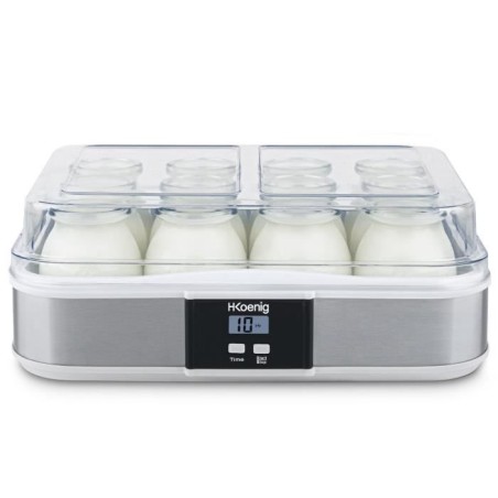 Yaourtiere HKoeNIG - ELY120 - Capacité 12 pots de 160ml - Programmable jusqu'...