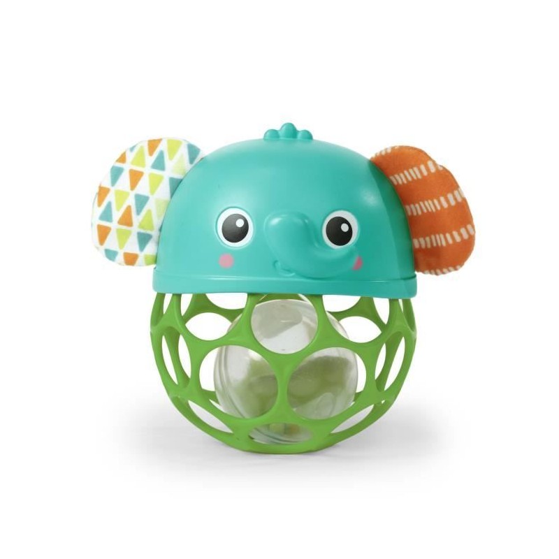 BRIGHT STARTS Hochet musical lumineux -- Giggle & Glow - Jouet éléphant - Oba...