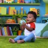 BRIGHT STARTS Hochet musical lumineux -- Giggle & Glow - Jouet éléphant - Oba...