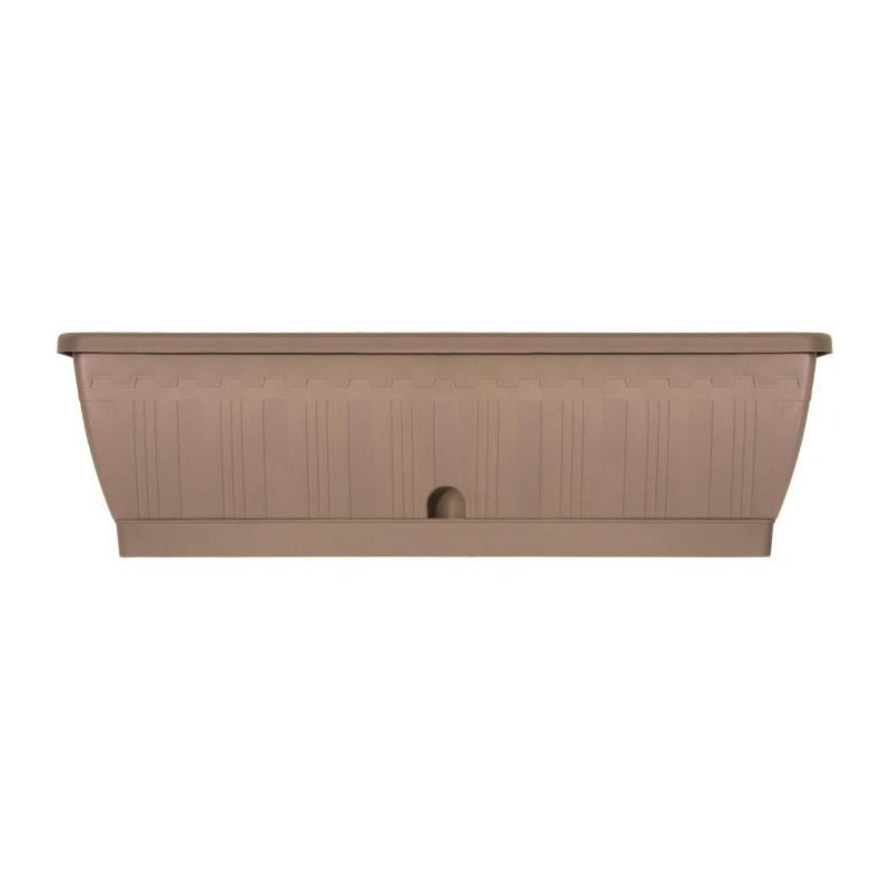 Jardiniere - GARDEN ID Terraflor - Taupe 60 cm - Solidité - Réserve d'eau - R...