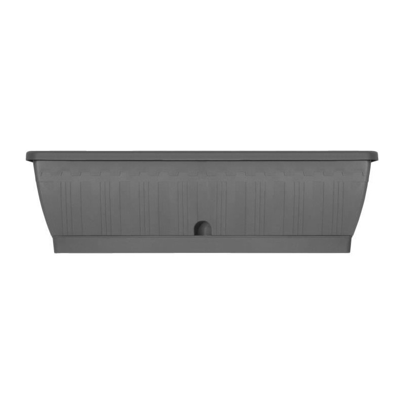 Jardiniere - GARDEN ID Terraflor - Anthracite 60cm - Solidité - Réserve d'eau...