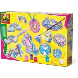 SES CREATIVE - Moulage et peinture Licornes - Kit créatif pour