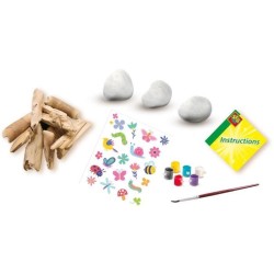 Kit créatif - SES CREATIVE - Décorer les pierres et le bois flotté -