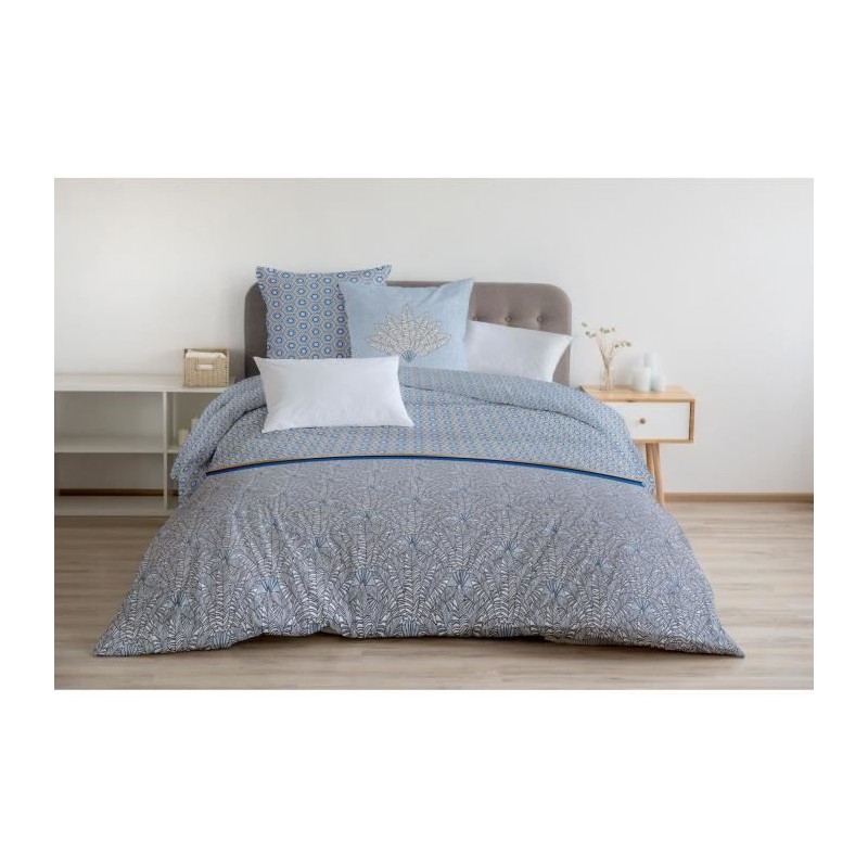 Parure de couette 220x240 cm HOME LINGE PASSION LOUXOR : Housse de couette + ...