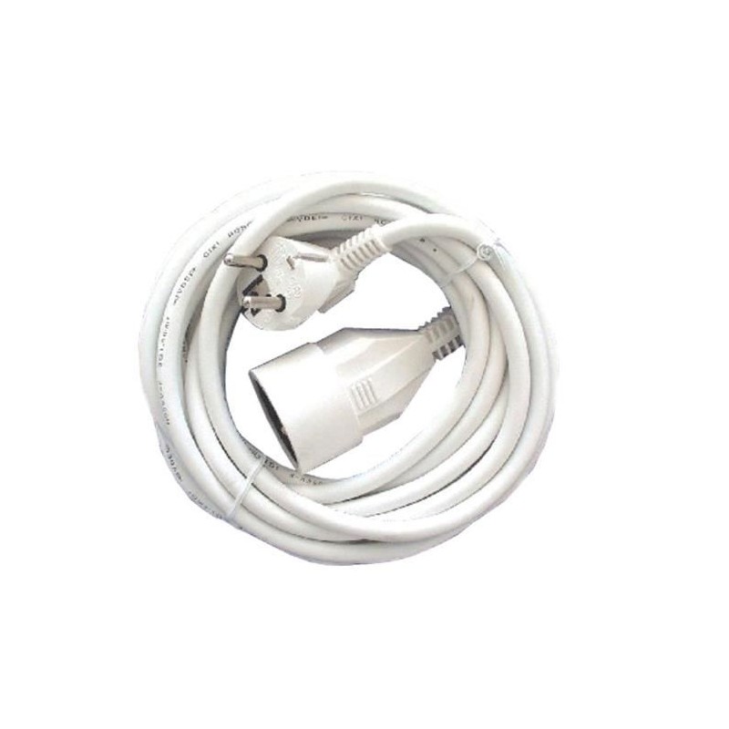 CHACON Prolongateur HO5VVF 3 x 1,5 mm²- 10 m - Blanc