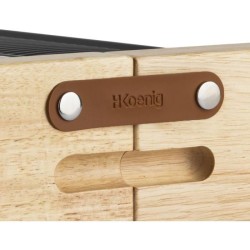 Appareil a raclette HKoeNIG - WOD360 - Jusqu'a 8 personnes - Pierre a cuire b...