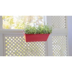 ARTEVASI Kit Jardiniere VENEZIA avec réserve d'eau - Gris anthracite - 10L - ...