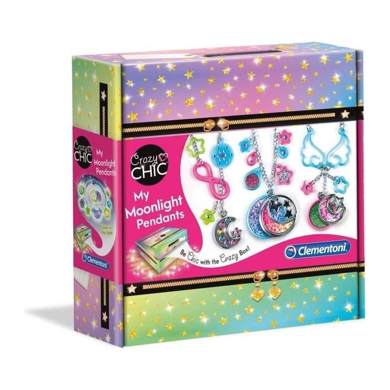 Coffret création de bracelets et colliers illuminés - Crazy Chic - Clementoni...