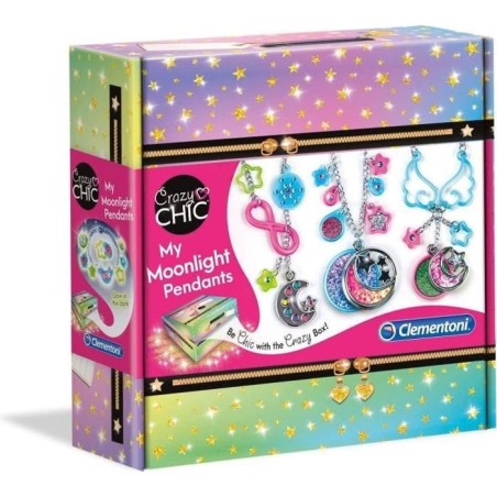 Coffret création de bracelets et colliers illuminés - Crazy Chic - Clementoni...