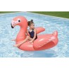 Bouée a chevaucher - Bestway - Flamant rose - 138 x 107 cm