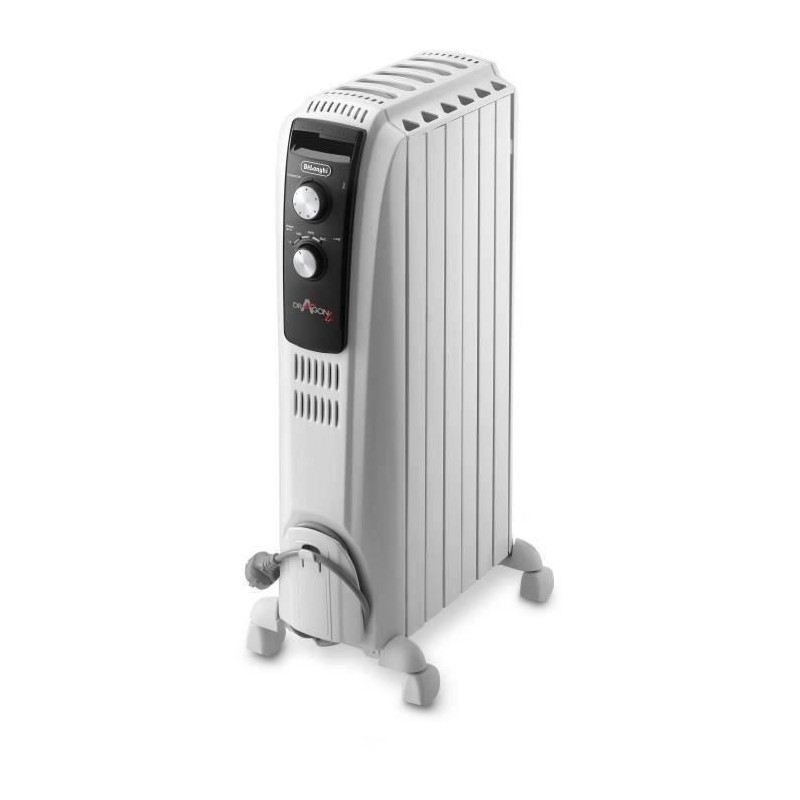 Radiateur bain d'huille Dragon4 DELONGHI - 1500W - 3 allures de chauffe - Tec...
