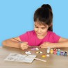 SES Creative - Kit Moulage Plâtre Papillons - 6 Couleurs de Peinture