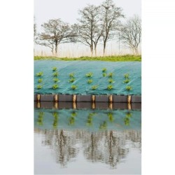 Toile de paillage paysages verte, 1 x 10 m, traité anti UV, 100 g/m² - Bâche ...