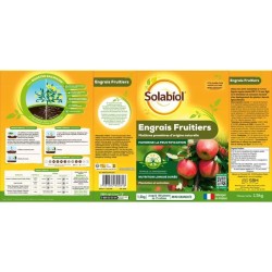SOLABIOL Engrais fruitiers - 1,5kg - Jusqu'a 180 plants - Stimulateur de croi...