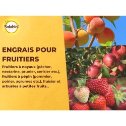 SOLABIOL Engrais fruitiers - 1,5kg - Jusqu'a 180 plants - Stimulateur de croi...