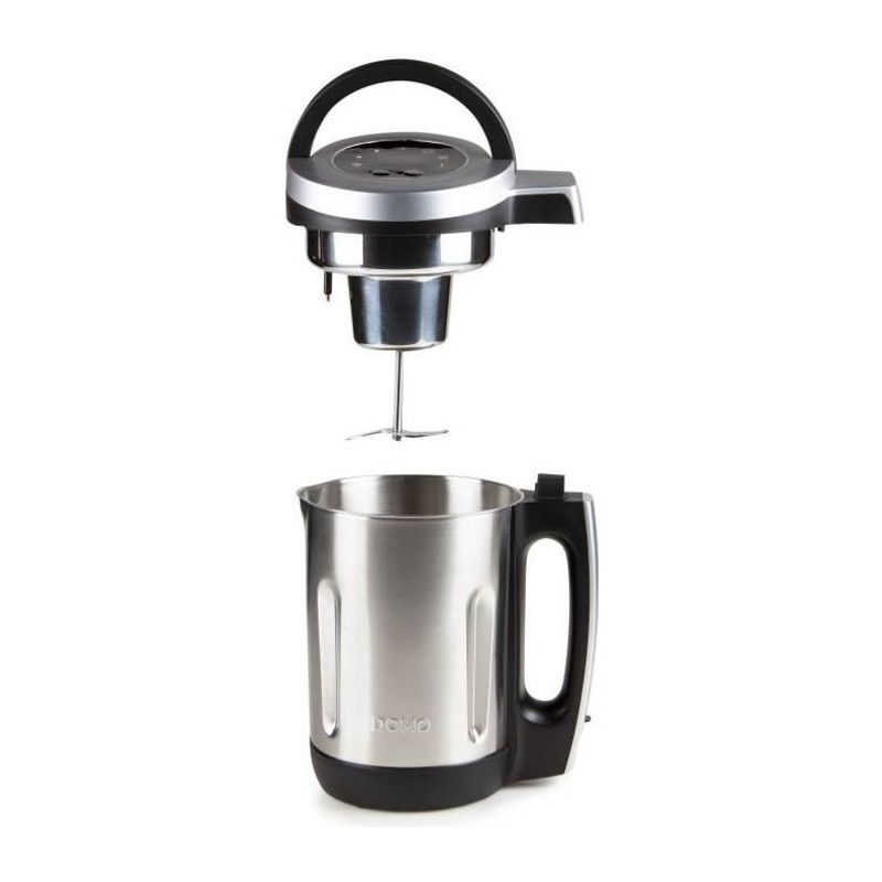 Blender chauffant DOMO – gris - 2,2 L – 7 programmes – 1000 Watt - DO716BL