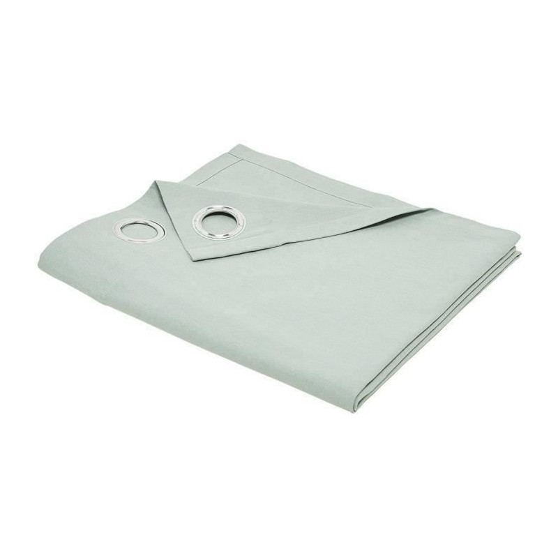 Rideau a oeillets - TODAY - 140x240cm - 100% Coton - Celadon