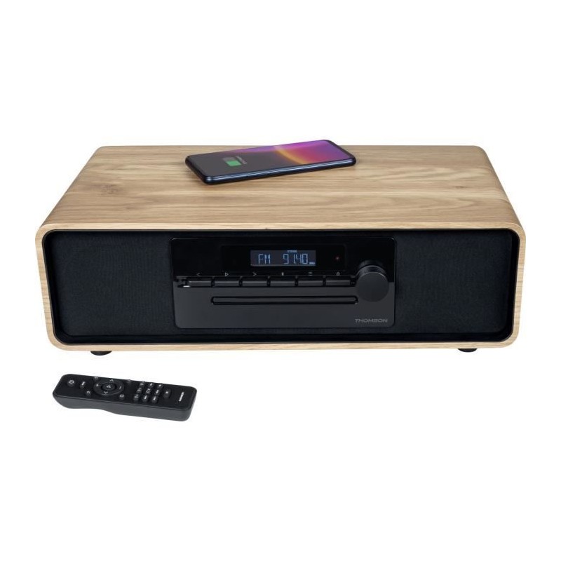 Micro-chaîne Bluetooth - THOMSON - Noir - Radio FM/CD/MP3/USB/Induction, 60W,...