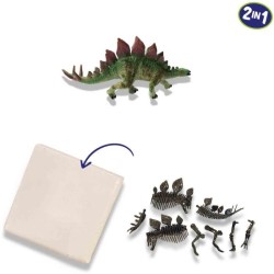 Fouille de dinosaures et de squelettes 2 en 1 - Stégosaure - SES