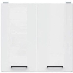 JUNONA Meuble haut 60 cm - 2 Portes - Blanc brillant
