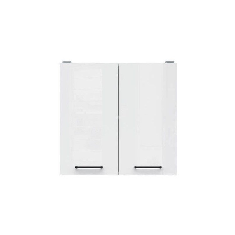 JUNONA Meuble haut 60 cm - 2 Portes - Blanc brillant