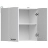 JUNONA Meuble haut 60 cm - 2 Portes - Blanc brillant
