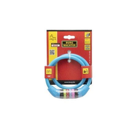 Antivol Kids vélo - BURG WACHTER - 210 C 65 KIDS - Couleur, code, 65 cm, acie...