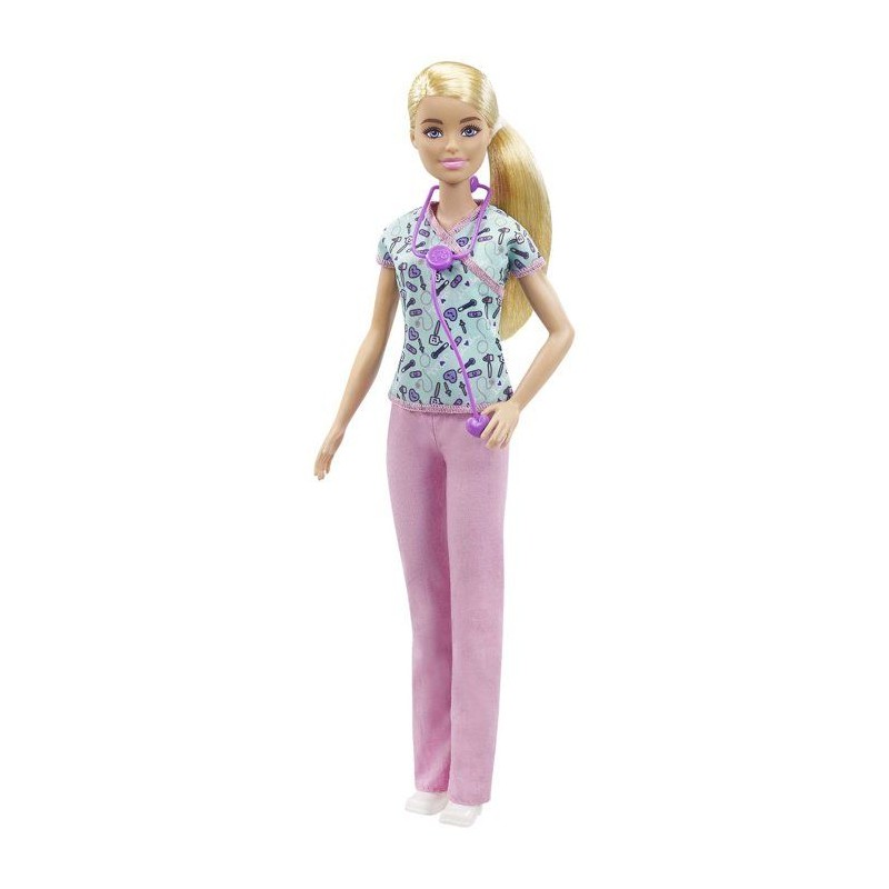 Barbie - Barbie infirmiere - Poupée Mannequin - Des 3 ans GTW39