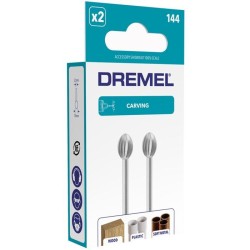 Fraises haute vitesse en acier DREMEL 144 (Ø 7,8mm) pour sculpter et graver