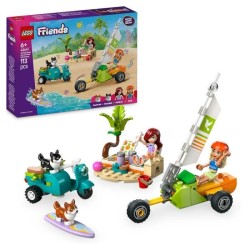 LEGO Friends 42641 Chiens surfeurs et aventures en scooter - Jouet interactif...