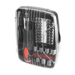 Kit de tournevis a cliquet - BLACK+DECKER - A7062-XJ - avec 39 accessoires