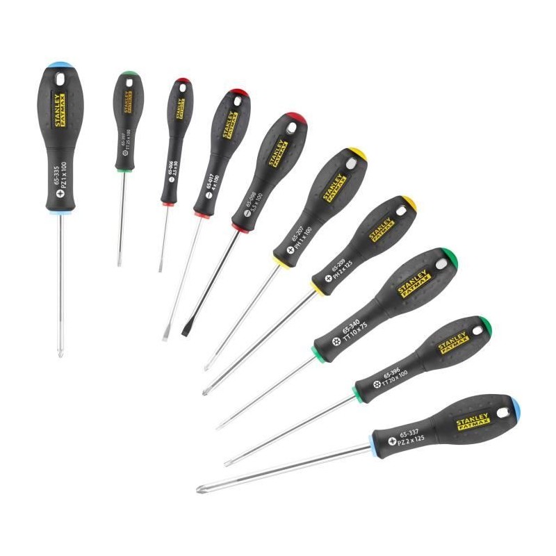 Jeu de 10 Tournevis - STANLEY FATMAX - FMHT0-62128 - Electricien + Mecanicien...