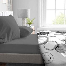 Drap housse - HOME LINGE PASSION - HP71770 - 160 x 200 cm + 30 cm bonnet - Mi...