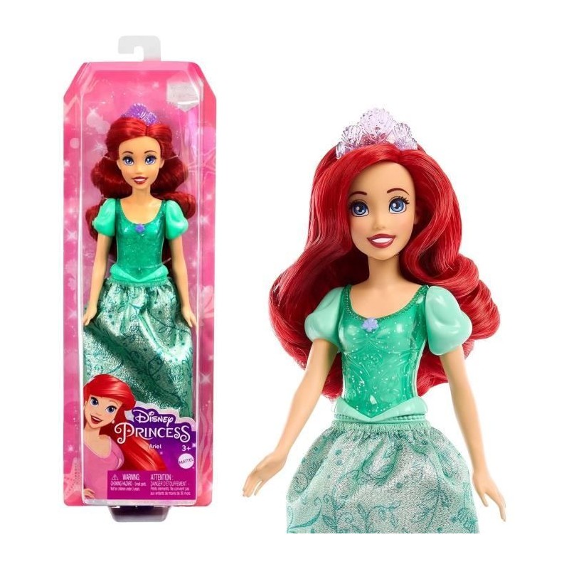 Ariel Poupée 29 cm, Mattel Poupée Disney Princesses habillage et