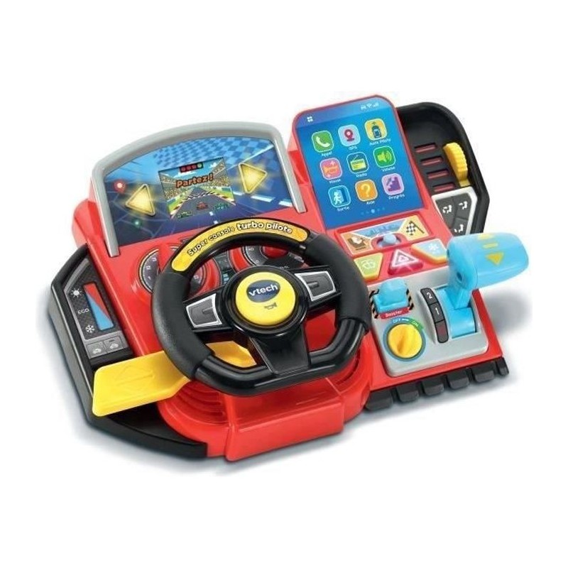 Simulateur de conduite pour enfant - VTECH Super Console Turbo Pilote - Écran...