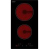 Plaque de cuisson vitrocéramique OCEANIC - 2 foyers - 2900W - commandes sensi...